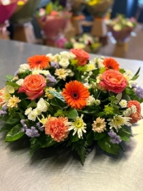 Wreath   orange and white